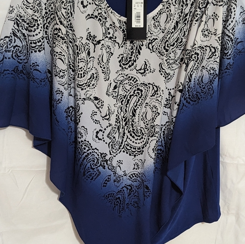 Slim Factor by Investments 3/4 Sleeve V-Neck Collar - Picture 4 of 6